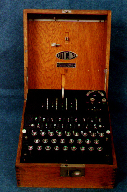Photo of the Enigma Machine