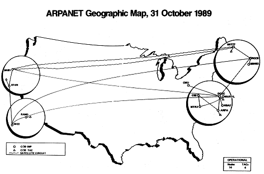 ARPANET in 1989
