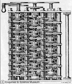 Photo of the Difference Engine